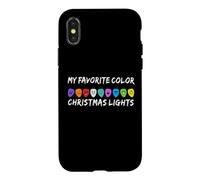 LUMIÈRES DE NOL DE Couleur PRÉFÉRÉE CHAÎNE DE LUMIÈRE Hommes Coque pour iPhone X/XS
