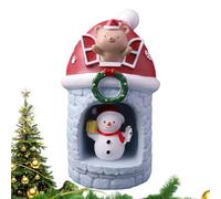 Lumières De Nuit De Noël | Éclairage D'Ambiance LED Père Noël Bonhomme De Neige | Lampe Décorative Mignonne Père et Bonhomme de Neige - Pour Bureau Plan de Travail Étagère Chambre Salon Bureau Fê