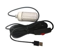 Lumières de pêche de nuit, 8 W, port USB, étanche, câble de 5 m, lumière sous-marine pour poissons | pour calmar, bonite, nuit, bateau, lac, eau salée,