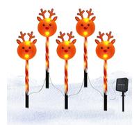 Lumières de Piquet de Jardin de Noël - Guirlandes Lumineuses Pour Allées De Noël,Décor Paysage en Forme de Bonhomme de Neige Ajustable et Imperméable | Pour Jardin Cour Maison Intérieur Extérieur Pelo