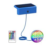 Lumières De Piscine À Énergie Solaire, Lumières LED Submersibles Avec Minuterie, Éclairage De Piscine Magnétique, Conception De Couleurs Multi-modes 14.05x8.95x4,4 Cm Pour La Plume De La Fontaine De L