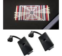 Lumières De Porte Pour Tesla Modèle Y 2025,Projecteur Hd,Lumières De Flaque,Modèle 3 Highland Led,Laser Fantôme Ombre,Lumières De Bienvenue - Type Plaid 6th Gen 2pcs #B