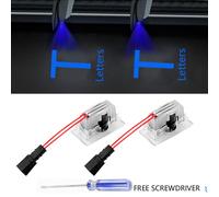 Lumières de porte pour Tesla modèle Y 2025,projecteur HD,lumières de flaque,modèle 3 Highland LED,Laser fantôme ombre,lumières de bienvenue - Type Blue 5th Gen 2PCS #A