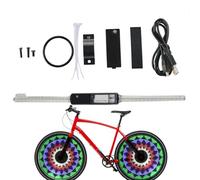 Lumières de roue de vélo à LED - Lumière de pneu à rayons de vélo étanche à LED avec 64 | Lumière de pneu de étanche et cool, 30 motifs lumineux amusants, lumières de sécurité pour décoration