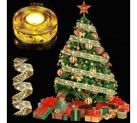 Lumières De Ruban De Sapin De Noël, 5m Décoration De Noël Ruban, Guirlande Lumineuse Ruban Led, Lumières De Décoration De Sapin De Noël, Pour Noël Intérieur En Plein Air (Or)