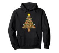 Lumières de Sapin de Noël en Forme de Pomme de Terre Sweat à Capuche