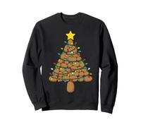Lumières de Sapin de Noël en Forme de Pomme de Terre Sweatshirt