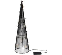 Lumières de sapin de Noël Noir Fer H50.1xl14.5xL14.5cm