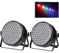 Lumières de scène à LED, mélange de couleurs RGB,DMX512, 60 LED 2pcs, fiche Eu