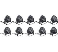 Lumières de scène à LED, technologie RGBW 4in1, consommation d'énergie 120W ,10 lumières