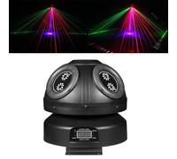Lumières de scène Magic Ball, lumières DJ, lumières principales mobiles avec effet de faisceau RVB, rotation continue avec contrôle DMX et son activé pour fête DJ de mariage, Live House