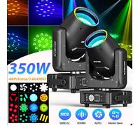 Lumières de scène - UKING 350W RGBW LED DJ Lyre GOBO avec des Bandes Lumineuses - Pack de 2