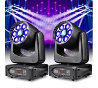 Lumières de Scène - UKING DJ Lyre Dyed bee eye LED 150W - 8 GOBO Stroboscope Effets d'éclairage - Pack de 2