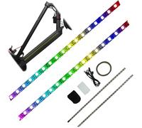 Lumières de scooter pour la conduite nocturne, 2pcs 50 cm lumières LED changeantes pour les vélos électriques la nuit, lumières de planche à roulettes décoratives imperméables pour scooter, accessoir