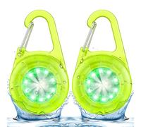 Lumières de Sécurité LED Clignotantes IP68 étanche Clip Lampe Rechargeable Par USB Lumière Pendentif, Super à Long Terme, Stabiliser ou Clignoter Modes pour Vélo, Casque, Cartable, Poussette 2 PCS