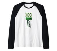 Lumières de Stade Irlandais pour la Saint-Patrick Motif Football Manche Raglan