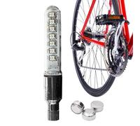 Lumières de tige de valve de vélo : lumière LED pour rayons, lampe clignotante pour pneus, indicateur de buse | Pour montagne, route, pliable, voyageur, course, tournée, ville,