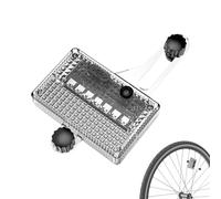 Lumières de vélo - Charge solaire colorée - Changement de lumière - Flash intelligent - 14 LED - Pour voyage de nuit - Rayon décoratif - Pneu rechargeable étanche - Lampe alimentée par D