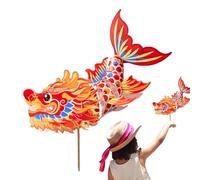 Lumières décoratives 2024, lanternes du Nouvel An chinois - Lanterne de festival éclairée - Kit de bricolage | Lampe à main en forme de poisson faite à la main avec matériel de bricolage, décoration