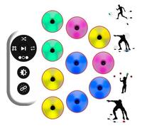 Lumières d'entraînement, Kit d'entraînement de vitesse réponse agile, agilité et temps, télécommande multimode(10 Lights)