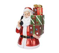 Lumières d'extérieur à piles Père Noël faisant des appels pour Noël, jardin, cour, patios, décorations de vacances, lumières de Noël intérieures et extérieures décoratives lumineuses pour ferme