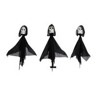 Lumières d'Halloween en forme de crâne - Décoration de jardin - Décoration de jardin étanche - Décoration de cour d'Halloween