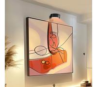 Lumières d'image mural, lumières photo pour mur, Lumière murale sans fil sans fil avec télécommande, Éclairage d'art pour la maison de salon à la maison salle à manger