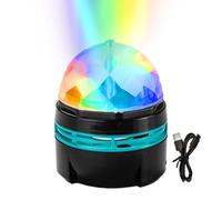 Lumières Disco LED - Baule Disco De 9,5x7,5 Cm Avec Télécommande | 280g Pp Lampe Rotative Colorée | Théât Pour Home Theatre | 7 Effets Réglables Pour L'atmosphère Magique