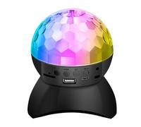 Lumières du projecteur Lumière Disco RGB DJ, lumières Disco, décorations de fête d'anniversaire, projecteur de Boule, Lampe de scène de noël, éclairage de Club(Zwart)