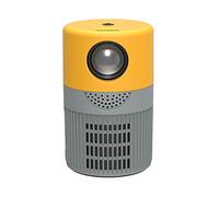 Lumières du projecteur Mini Projecteur Portable P400, 480 * 360 Support 1080P USB Mini Beamer for Téléphone Smartphone Home Cinéma Enfants Cadeau Divertissement À Domicile(Giallo)