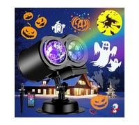 Lumières du projecteur Projecteur de décorations d'halloween Plus Lumineuses et projecteur de Noël for l'extérieur, 17 Effets HD((10 Slides))