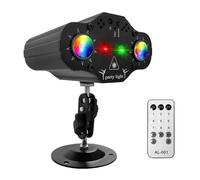 Lumières du projecteur Projecteur de scène DJ fête Disco à Commande vocale Rouge Vert Bleu lumières stroboscopiques Club Vacances en Famille lumières de noël