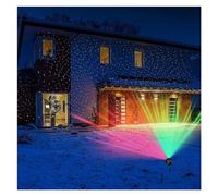 Lumières du projecteur Projecteur d'étoiles en Plein air en Mouvement, Lampe LED Verte et Rouge, éclairage d'extérieur, décoration de Paysage de Jardin, fête de noël, lumière de scène