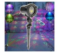 Lumières du projecteur Projecteur d'étoiles statiques WF RGB, Flocon de Neige, Paysage, Jardin de noël, fête, Maison, Mur, Arbre, Effet DJ