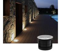 Lumières enterrées extérieures - Lampe d'aménagement paysager à LED, AC 220V IP67 Imperpose à 30 ° Réglage de l'angle Spot-LED, Lampe de fléche décorative à Jardin polarisé encastré, lumière