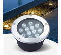 Lumières enterrées extérieures - Lampe d'aménagement paysager à LED moulue, AC 12V à Basse Tension Éclairage Souterrain, IP67 imperméable