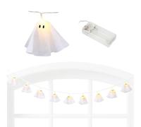 Lumières Fantômes - Guirlande Lumineuse LED Fantôme Faite Main Bannière - Lampe LED à Piles de 2 Mètres pour Décoration Intérieure et Extérieure Maison Cuisine Fête Cheminée Balcon
