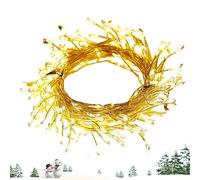 Lumières féériques à piles - Fil de cuivre de 300 cm - Guirlande LED - Lumière blanche chaude étanche - Éclairage décoratif portable - Étoile scintillante - Pour chambre à coucher, mariage, jardin