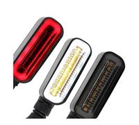 Lumières Indicateur Clignotant 2 en 1 Clignotant Feu Arrière DRL Signaux Universels Moto Clignotants 12 LED Lampe De Signalisation Moto LED Clignotant
