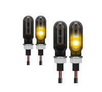 Lumières Indicateur Clignotant Moto 3LED Lumière Fluide Dynamique Mini Moto Clignotant LED Lampe De Signalisation Moto 12V 10mm Lampe De Frein Clignotant