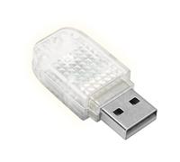 Lumières intérieures de voiture USB - Mini lumière LED automatique,Les lumières USB ajoutent une conversion automatique de conception de groupe romantique et un capteur vocal pour la voiture, l'ordina