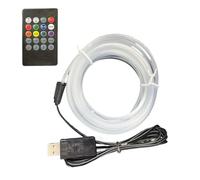 Lumières LED Intérieures pour Voiture, Bande LED 7 Couleurs avec Activation Vocale, Outils et Bricolage pour Tableau de Bord Salon Plafond Scène Ambiance