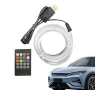 Lumières LED Intérieures pour Voiture - Bande Lumineuse LED 7 Couleurs À Commande Vocale - Outils et Bricolage pour Tableau de Bord Salon Plafond Scène Ambiance