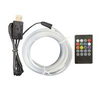 Lumières LED Intérieures pour Voiture,Rubans LED à 7 Couleurs avec Activation Sonore - Outils et Bricolage pour Tableau de Bord Salon Plafond Scène Ambiance