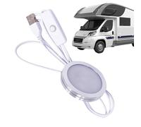 Lumières LED magnétiques - Rondelles USB en aluminium ultra fines avec télécommande, mini lampes sans fil à intensité variable pour placard, comptoir de cuisine, bibliothèque | Éclairage d'ambiance re