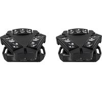 Lumières LED Moving Head, 9x10W RGBW, 16-48 canaux DMX, 2PCS 9x10w-a, EU-Stecker