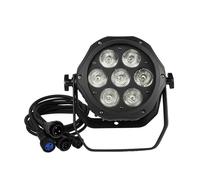 Lumières LED Par, étanche, RGBWA+UV, lumière chaude, prise EU
