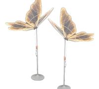 Lumières LED pour allée de papillon, décoration créative à suspendre pour mariage, lampadaire vertical de 120 cm avec ailes de papillon pour décoration de maison et célébrations