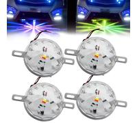 Lumières LED pour Châssis Universelles & Étanches, Kit de sous éclairage pour Voiture, Kit d'éclairage néon Haute luminosité, Éclairage Multicolore sous châssis pour Voitures, camions (4PCS)