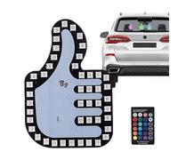 Lumières LED pour Les Doigts | Accessoire de Voiture Amusant et créatif avec Doigt d'honneur | Lumières LED de Geste de Doigt de Voiture, Panneau LED Super Lumineux pour fenêtre arrière de